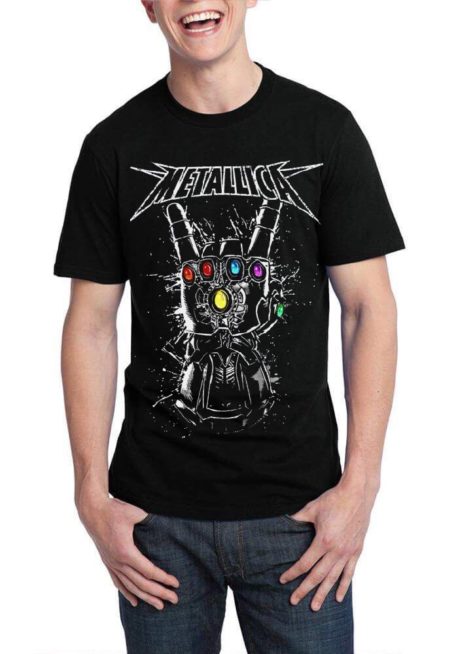 Metallica Thanos Infinity War Black T-Shirt