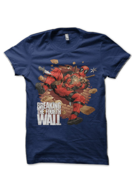 Deadpool Breaking The Wall T-Shirt