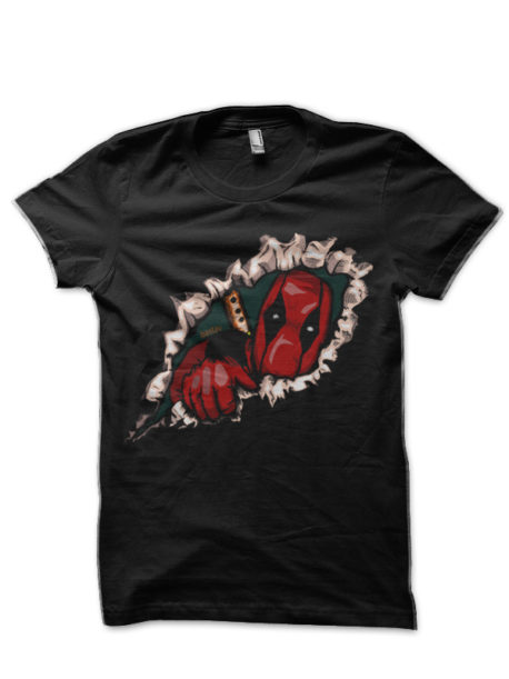 Deadpool Sneaky Black T-Shirt