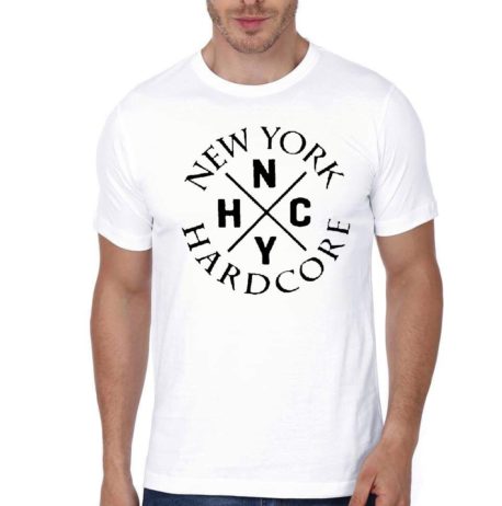 New York Hardcore White T-Shirt