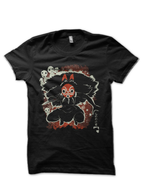Princess Mononoke Black T-Shirt