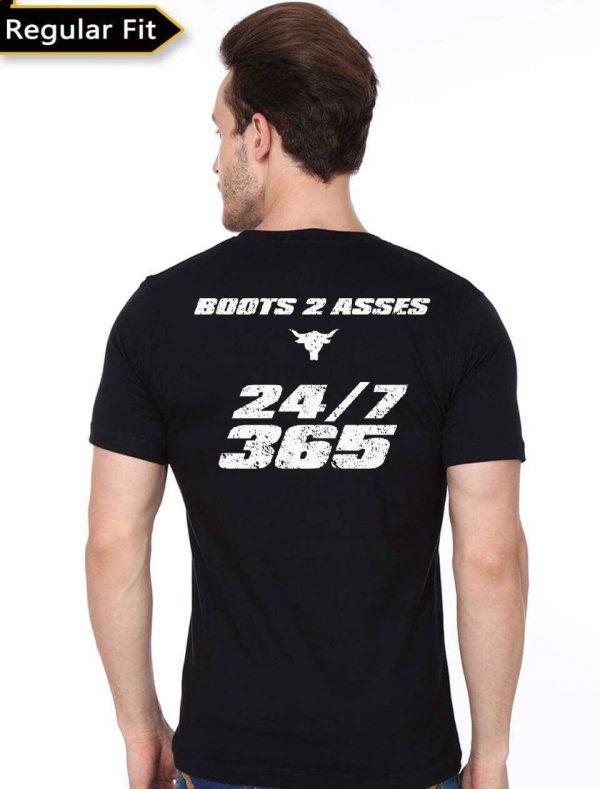 Boots To Asses Black T-Shirt - Image 3