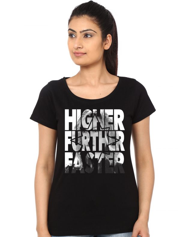 Higher Further Faster halftones T-Shirt - Image 2