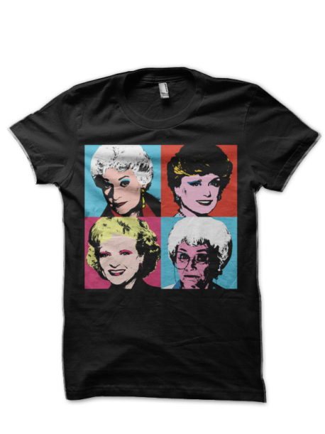 Golden Warhol Black T-Shirt