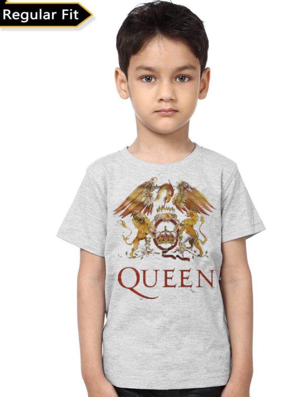 Queen Kids Grey Melange T-Shirt