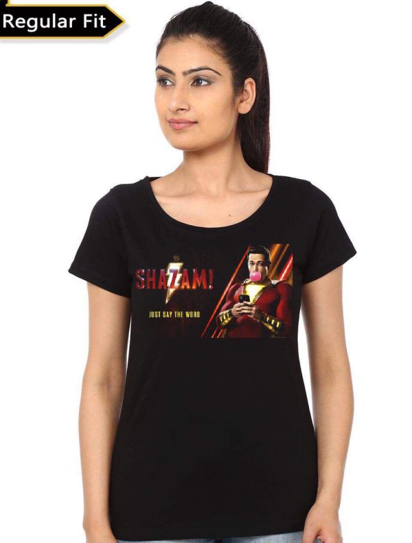 Shazam Girl’s Black T-Shirt