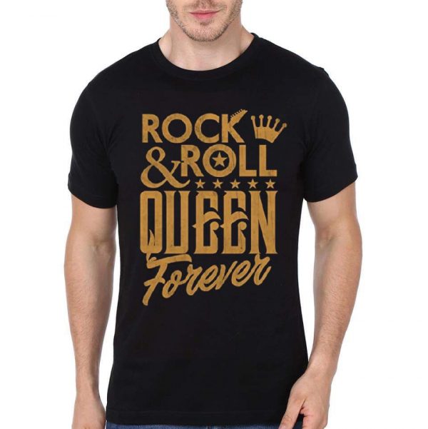 Rock And Roll Queen Forever Black T-Shirt