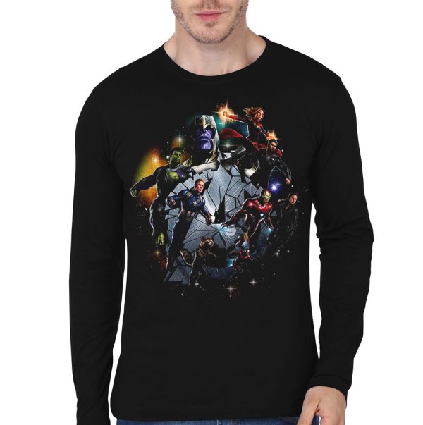 Avengers Endgame Black Full Sleeve T-Shirt