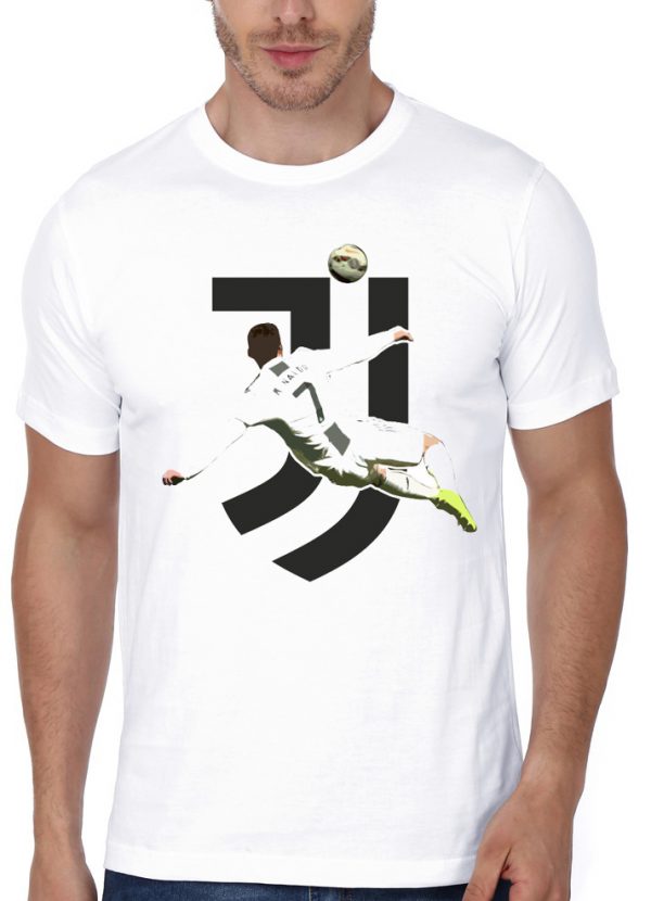 CR7- Ronaldo-Juventus White T-Shirt