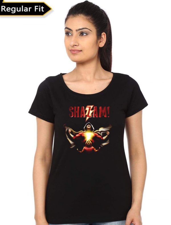 Shazam Girls Black T-Shirt