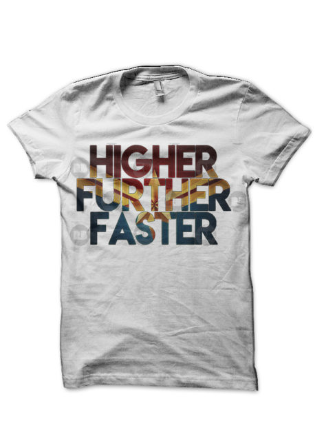 Captain Marvel -Higher Further Faster T-Shirt