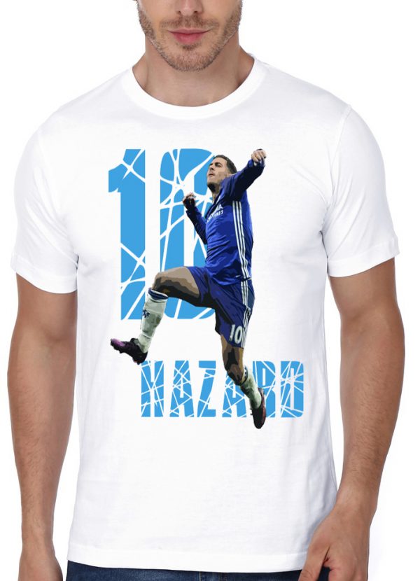 Eden Hazard Artwor White T-Shirt