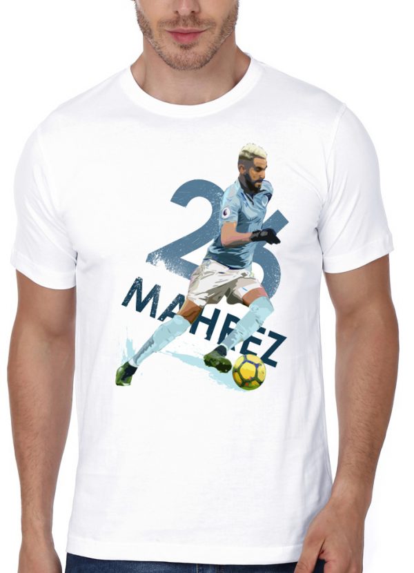 Mahrez - Manchester City White T-Shirt