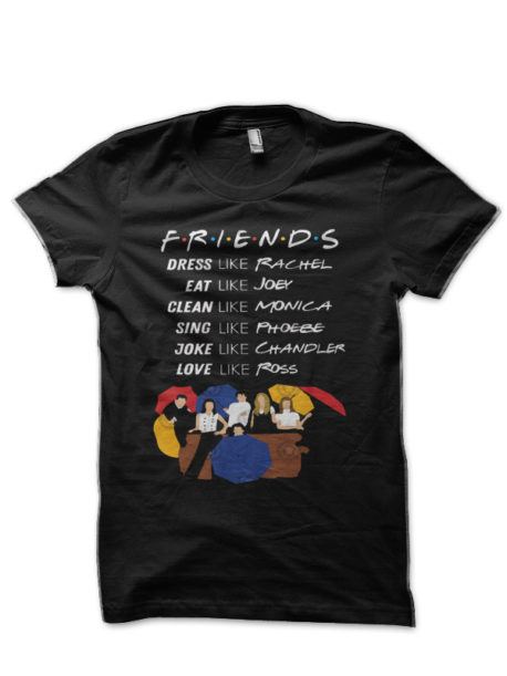 Be Like Friends Black T-Shirt