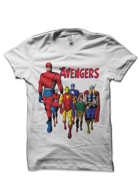 Avengers White T-Shirt