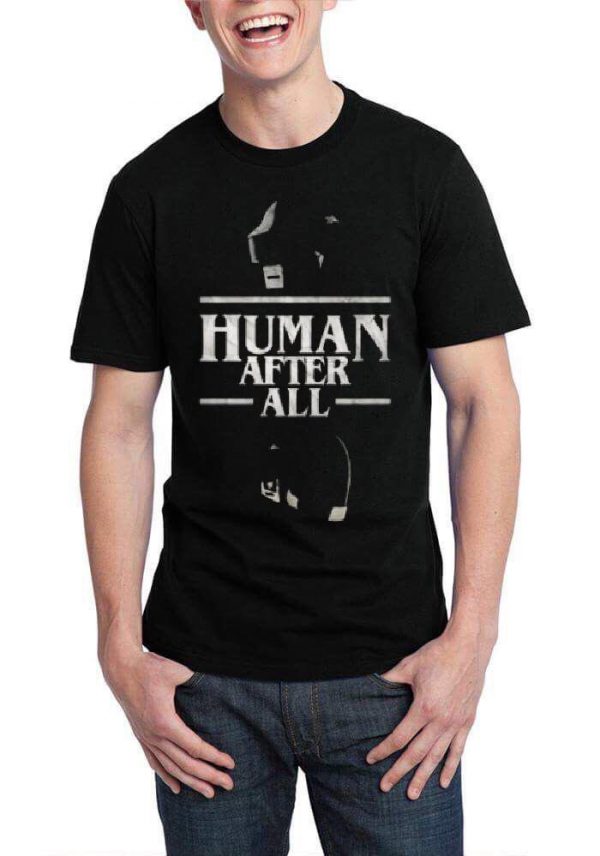 Human After All Black Half Sleeve T-Shirt