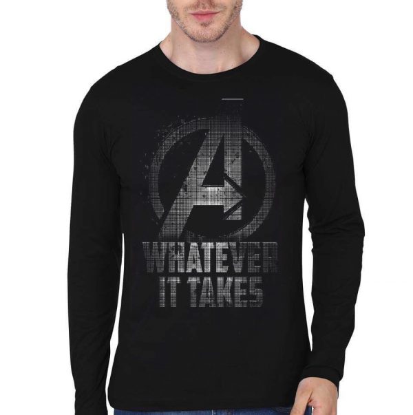 Marvel Avengers Endgame Black Full Sleeve T-Shirt