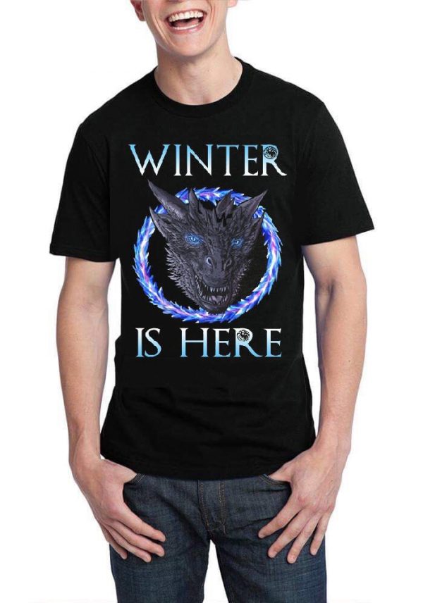 Winter Is Here Black T-Shirt