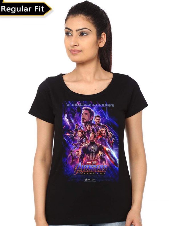 Avengers Engame Girl’s Black T-Shirt