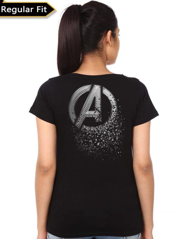 Avengers Engame Girl’s Black T-Shirt - Image 2