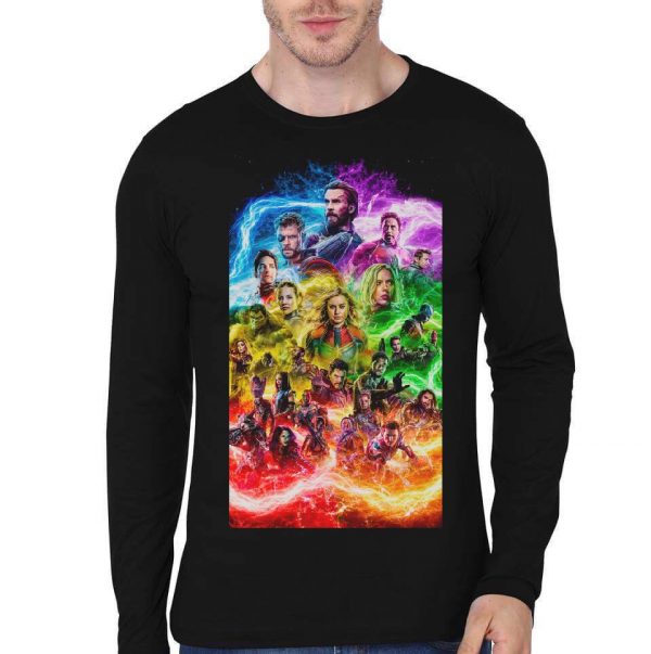 Marvel Avengers Black Full Sleeve T-Shirt