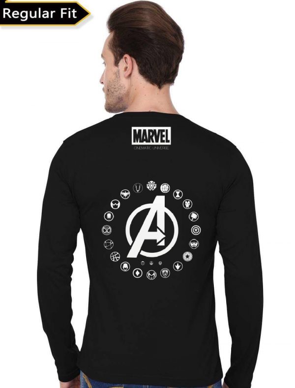 Avengers Endgame Black Full Sleeve T-Shirt - Image 2