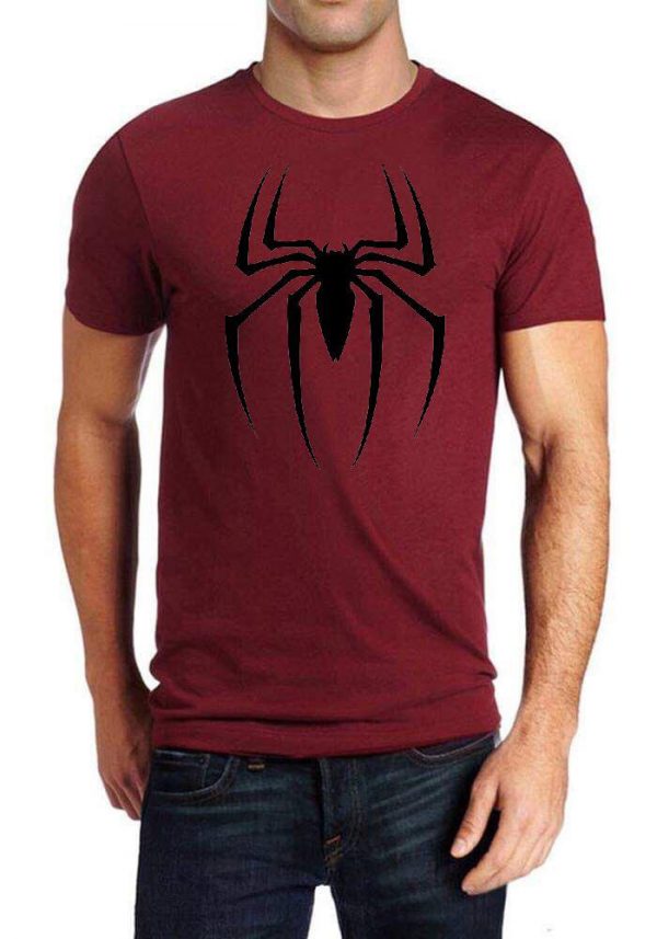 Spider Homecoming Maroon Half Sleeve T-Shirt