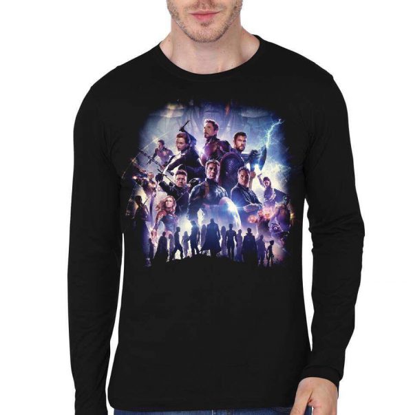 Marvel Avengers Endgame Black Full Sleeve T-Shirt