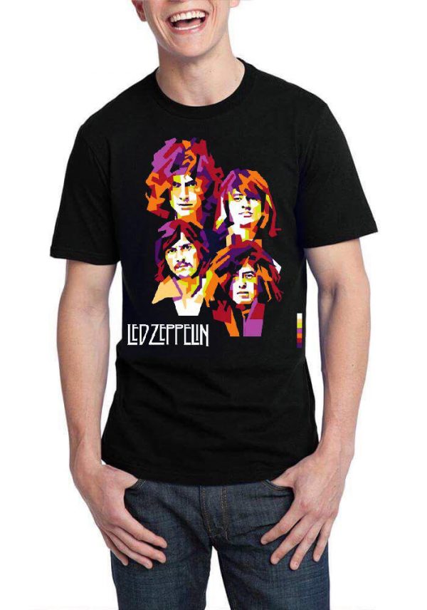 Led Zepplin Black Half Sleeve T-Shirt