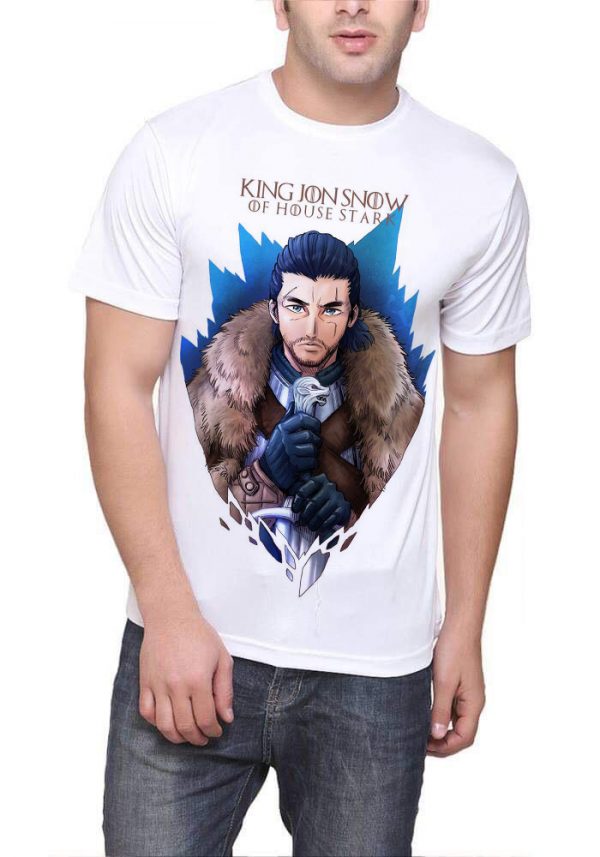 King Jon Snow White T-Shirt