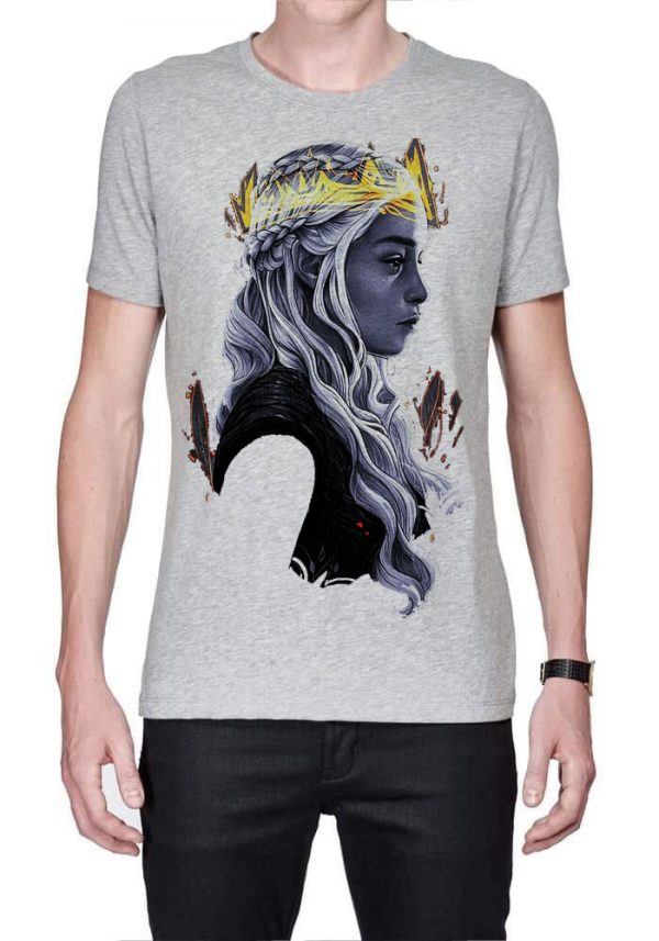 Queen Daenerys Targaryen Grey T-Shirt