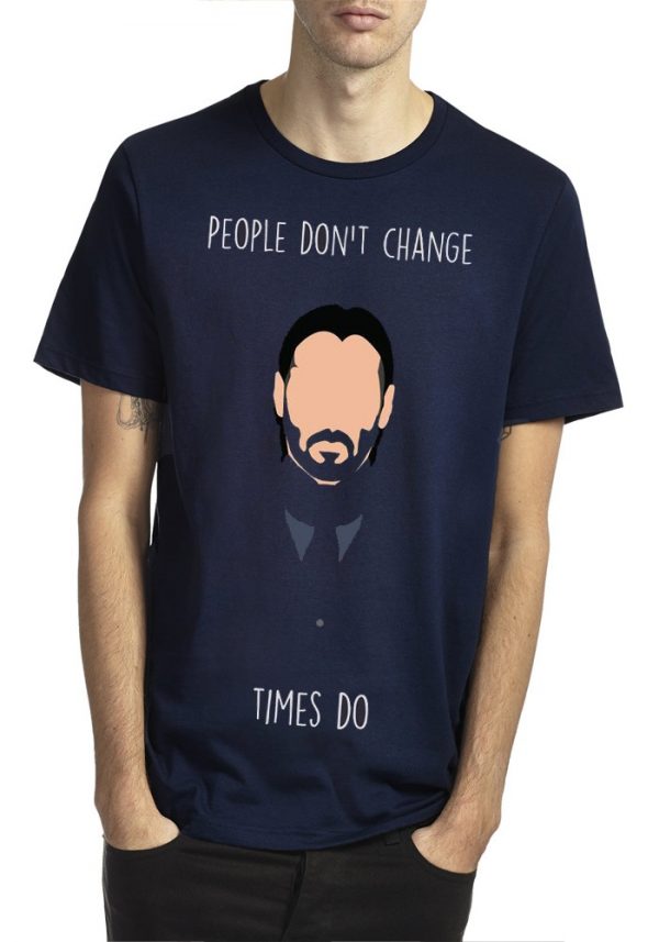 John Wick Navy Blue Half Sleeve T-Shirt