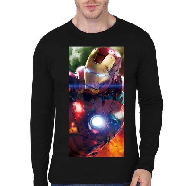 Iron Man Black Full Sleeve T-Shirt