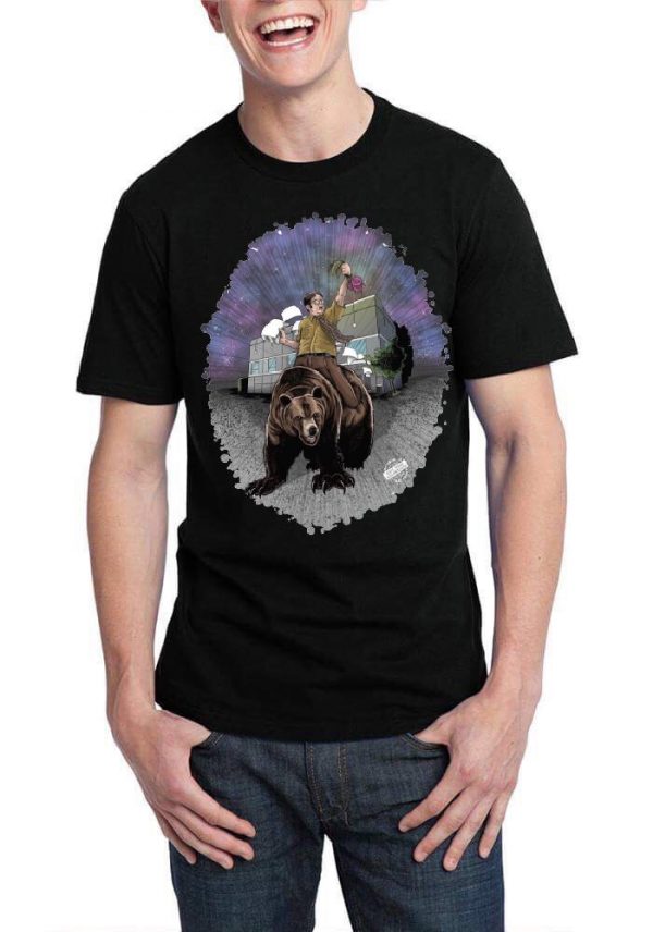 Dwight Schrute On Bear T-Shirt - Image 2