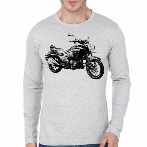 Custom Grey Full Sleeve T-Shirt