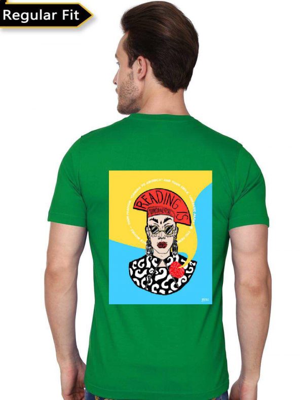 Sasha Velour Green T-Shirt - Image 3