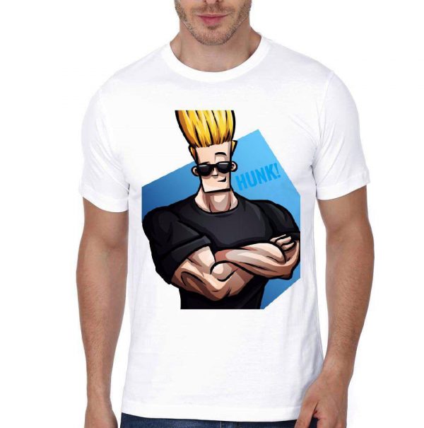 Johnny Bravo White T-Shirt