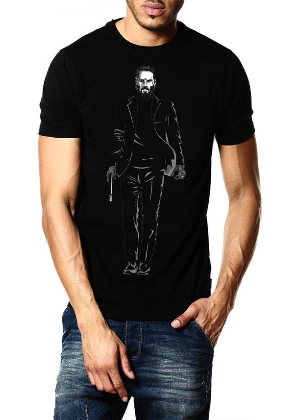 John Wick Black Half Sleeve T-Shirt