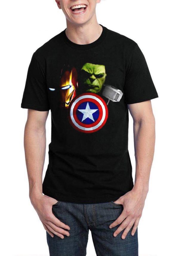 Avengers Logo Black T-Shirt