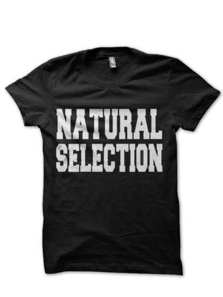 Natural Selection Black Half Sleeve T-Shirt
