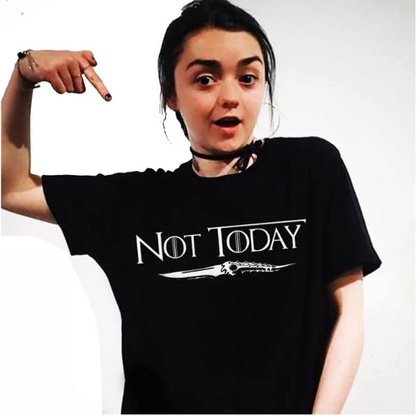 Arya Stark Not Today T-Shirt - Image 2