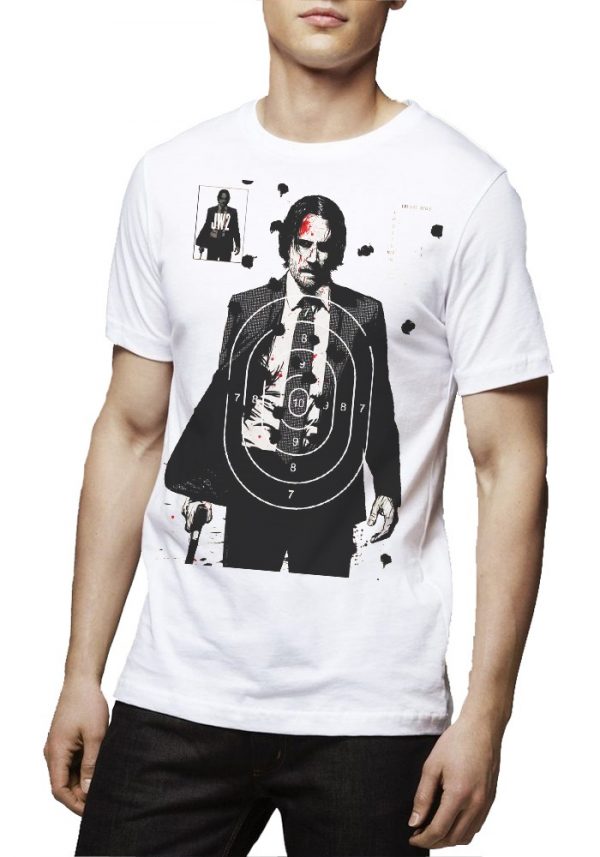 John Wick White Half Sleeve T-Shirt