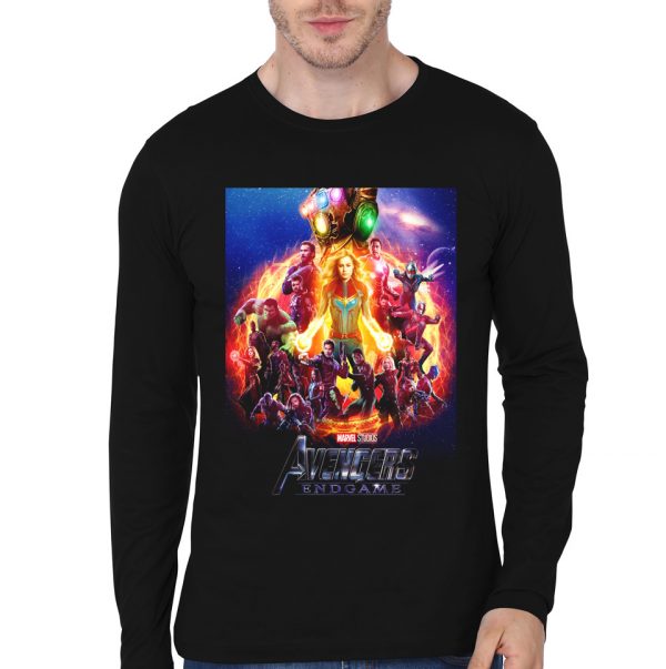 Avengers Endgame Black Full Sleeve T-Shirt