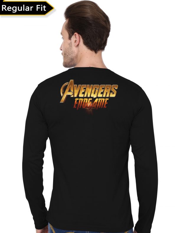 Avengers Endgame Black Full Sleeve T-Shirt - Image 2