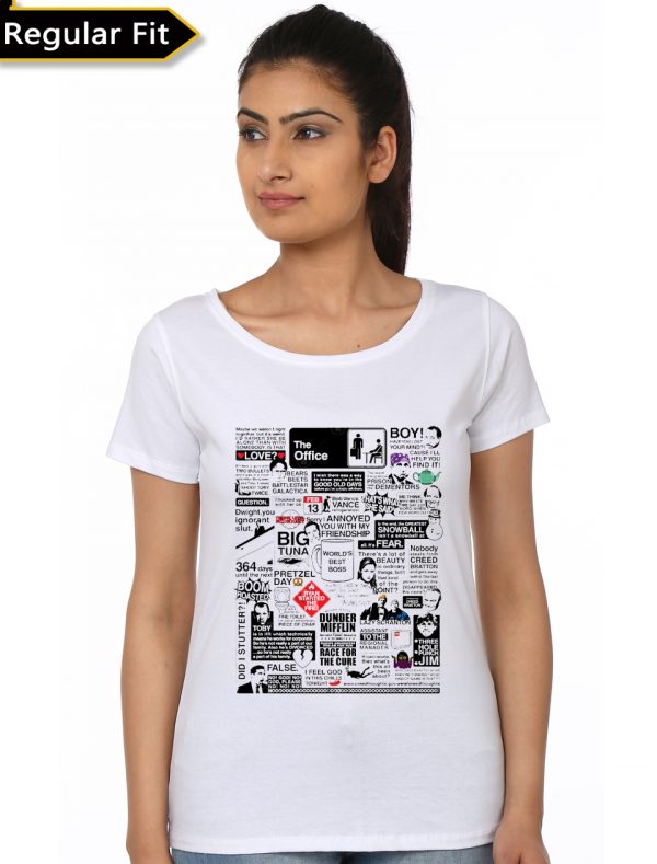 The Office Half Sleeve Girls T-Shirt