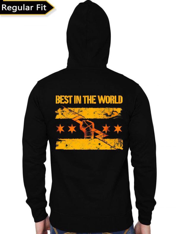 Best In The World Black Zipper Hoodie - Image 3