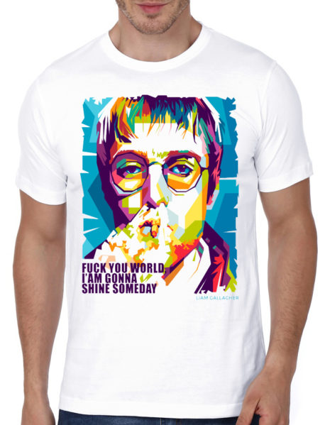 Liam Gallagher White T-Shirt