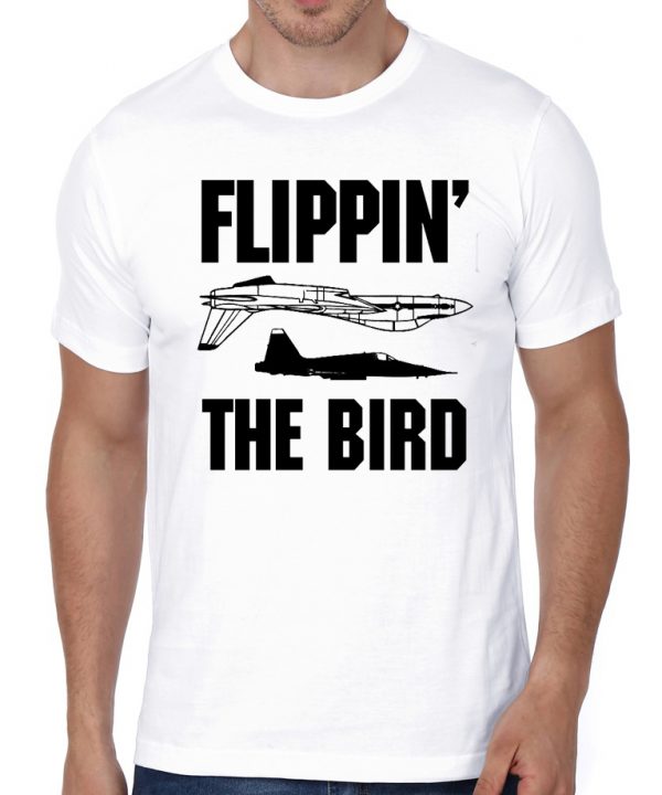 Flippin The Bird White T-Shirt