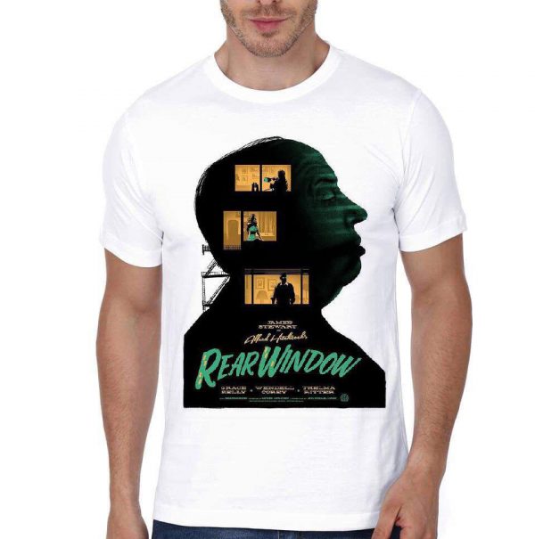 Rear window White Half Sleeve T-Shirt