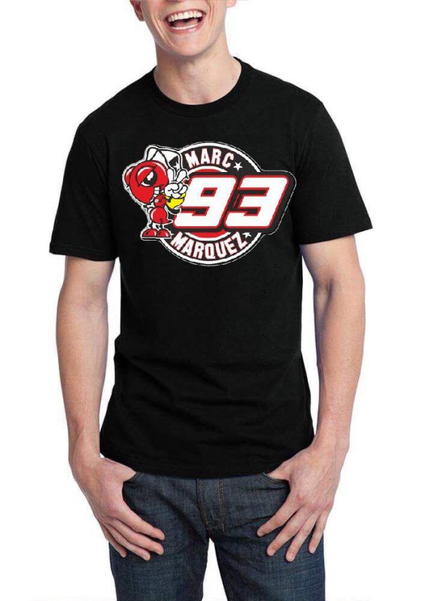 Marc Marquez Black Half Sleeve T-Shirt